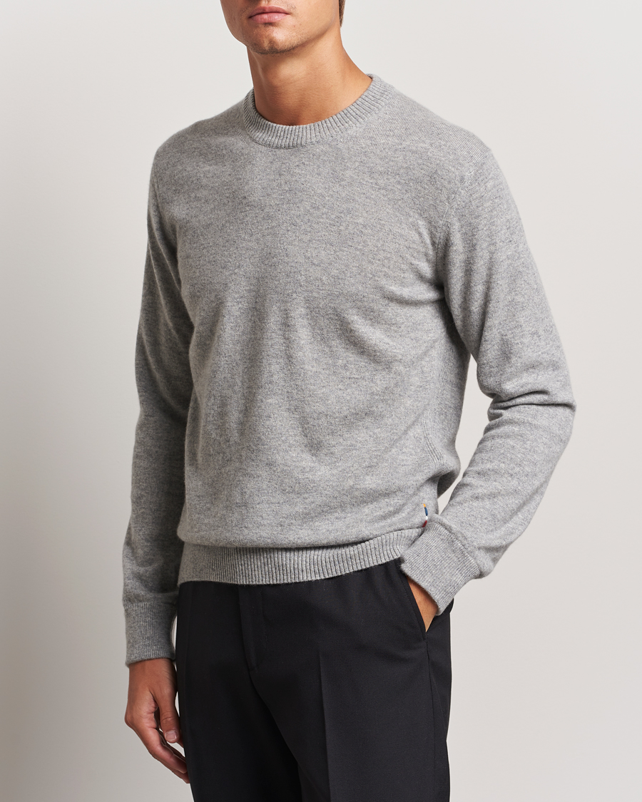 Homme |  | Orlebar Brown | Levar Cashmere Crewneck Oyster Grey