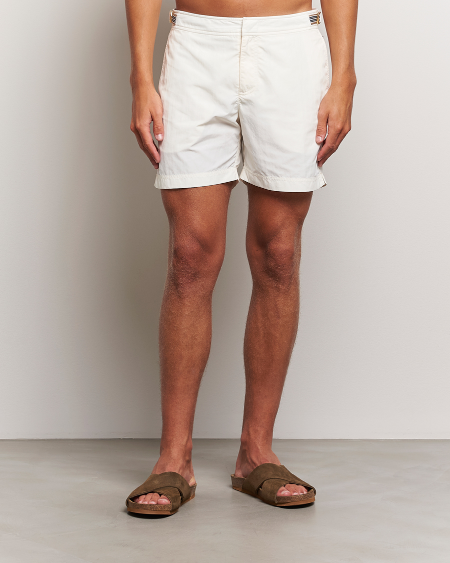 Homme | Vêtements | Orlebar Brown | Bulldog Ribbon Tape Trim Swimshorts White Sand