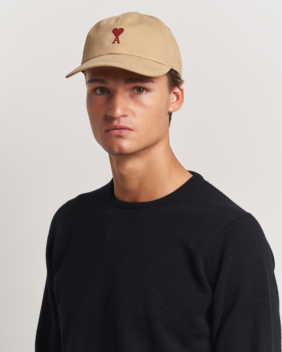 Homme | Accessoires | AMI | Heart Logo Cap Sand