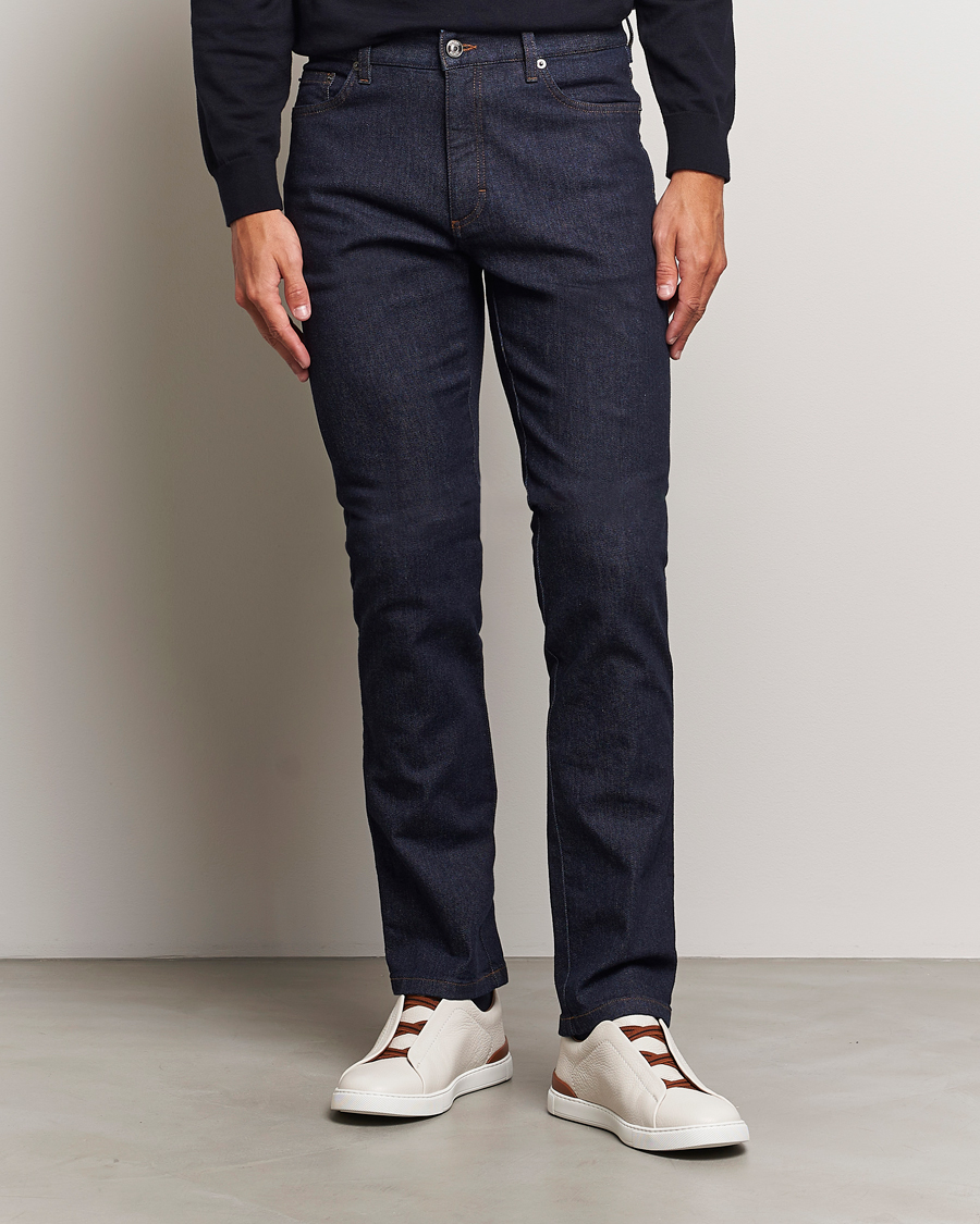 Homme |  | Zegna | 5-Pocket Denim Jeans Dark Rinse