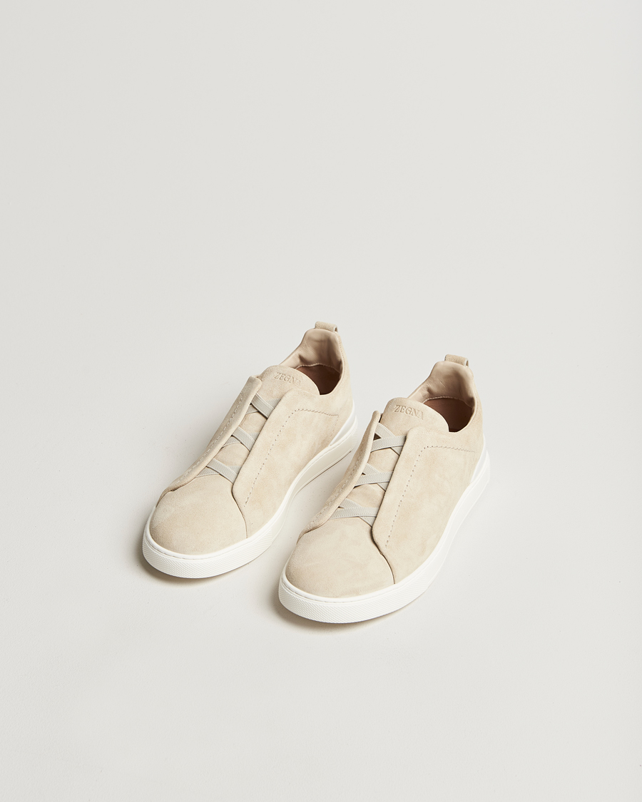 Homme |  | Zegna | Triple Stitch Sneakers Butter Suede