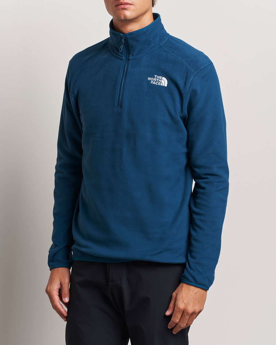 Homme |  | The North Face | 100 Glacier Fleece 1/4 Zip Midnight Petrol