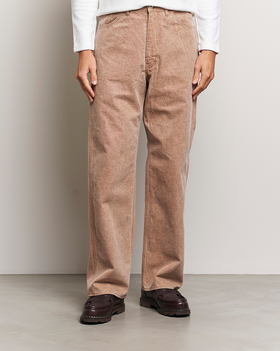 Homme |  | Auralee | Washed Canvas Pants Light Brown