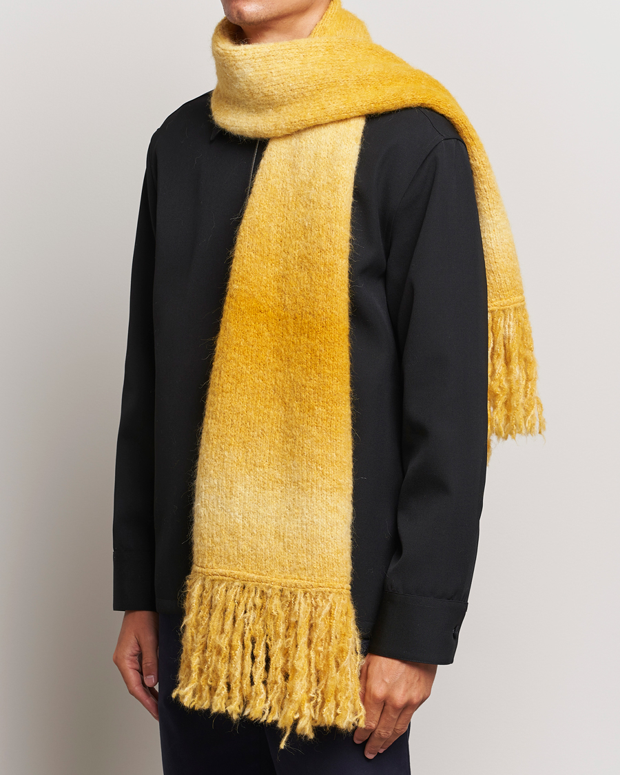 Homme | Sunflower | Sunflower | Ombre Wool Scarf Yellow