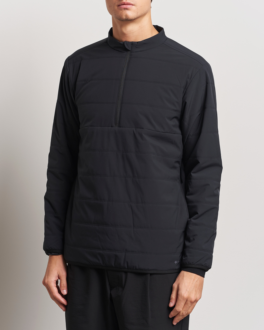 Homme |  | Snow Peak | Flexible Insulated Half Zip Black