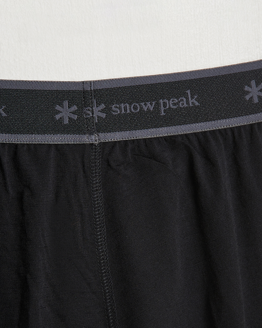 Homme |  | Snow Peak | Merino Wool Tights Black