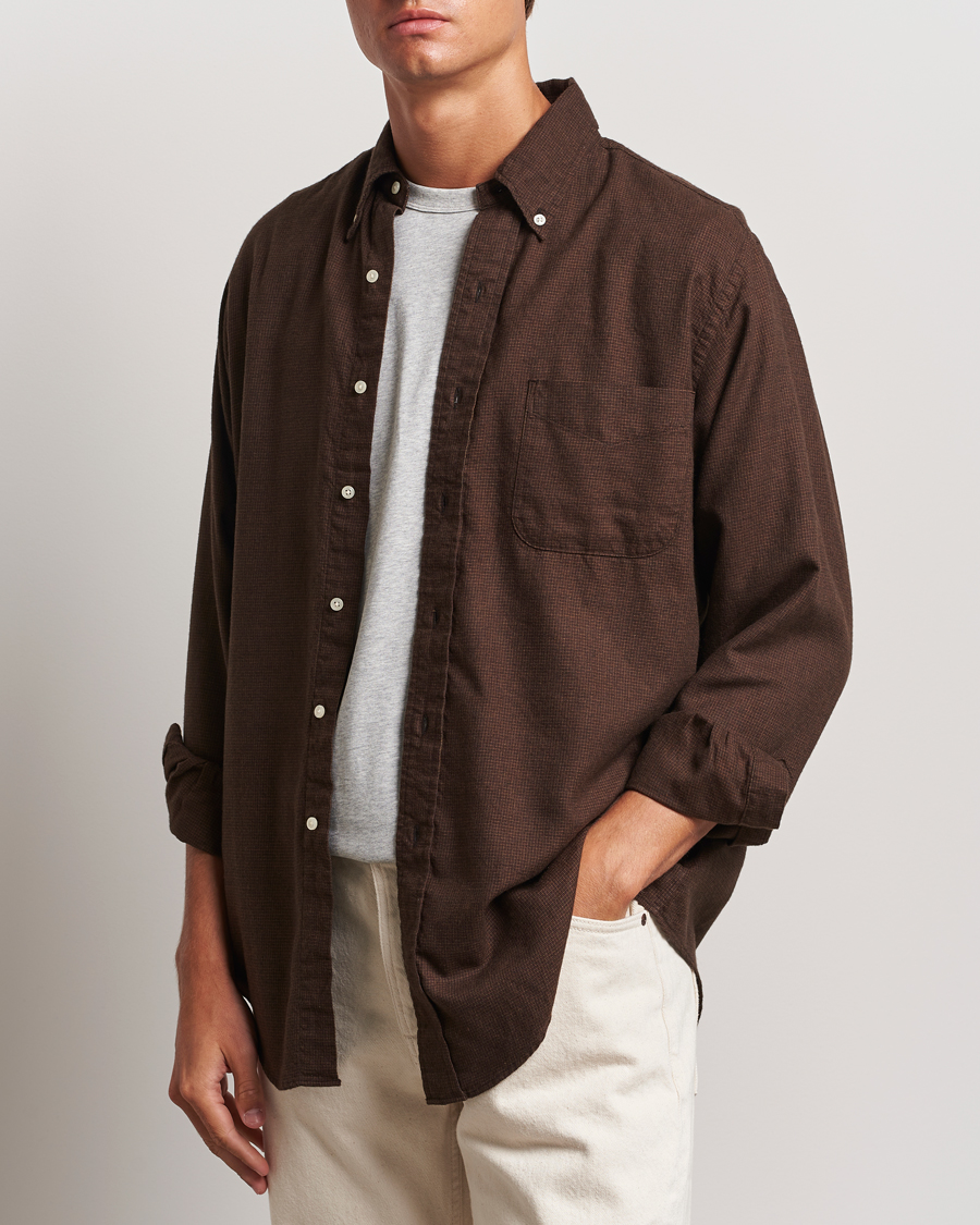 Homme | Chemises | orSlow | Button Down Shirt Burgundy