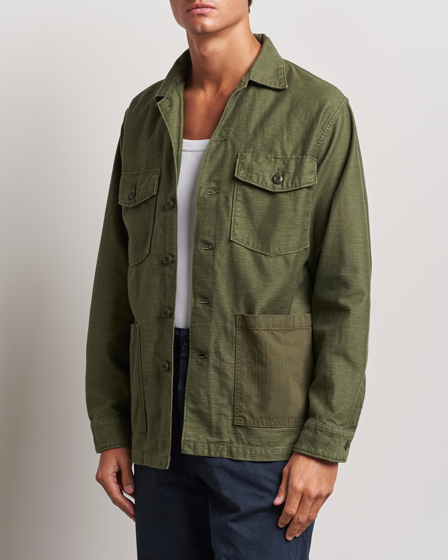 Homme |  | orSlow | 4 Pockets US Army Shirt Dark Olive