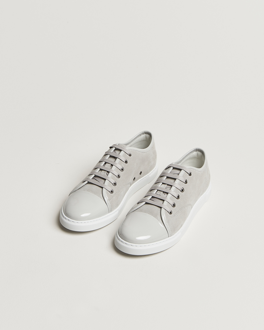 Homme | Les Exclusivités De Care of Carl | Lanvin | Womens Patent Cap Toe Sneaker Powder Gray