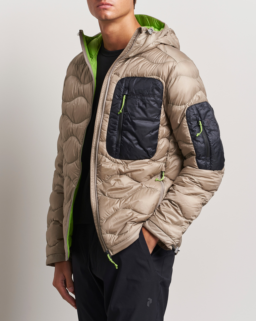 Homme | Vêtements | Peak Performance | Helium Utility Down Hood Jacket Avid Beige