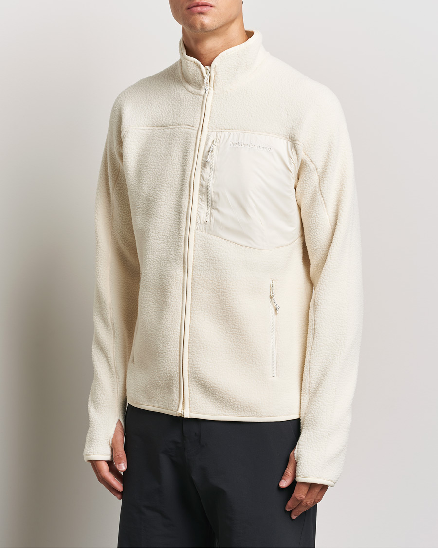 Homme | Vêtements | Peak Performance | Pile Full Zip Vintage White