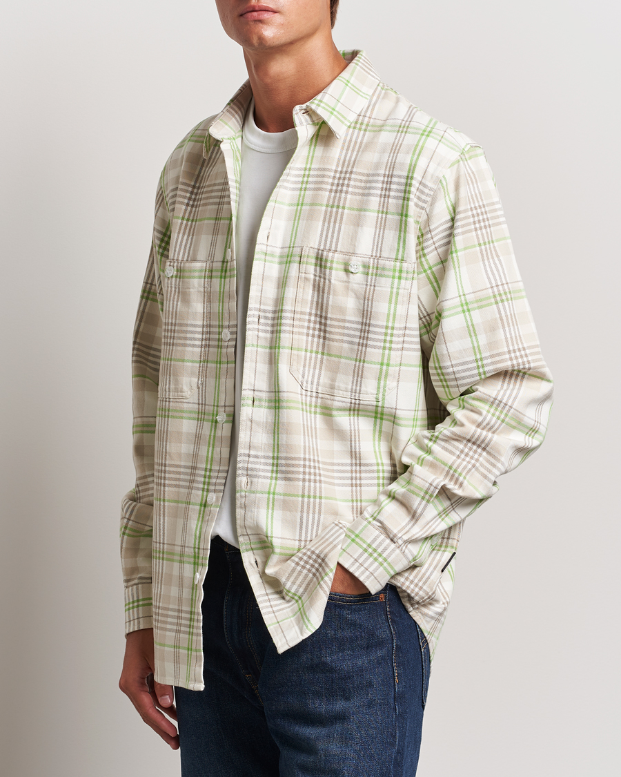 Homme | Vêtements | Peak Performance | Heavy Flannel Cotton Shirt Checked Beige