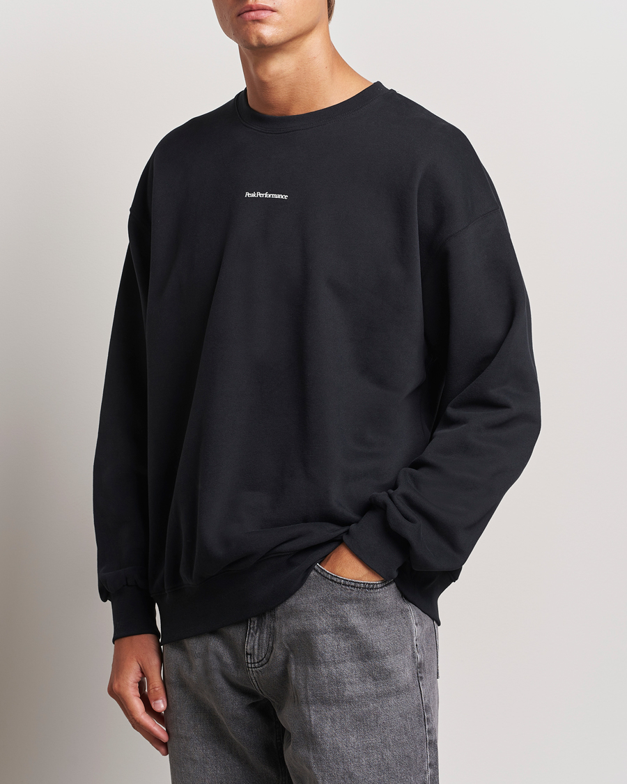 Homme |  | Peak Performance | Original Terry Crew Sweatshirt Black