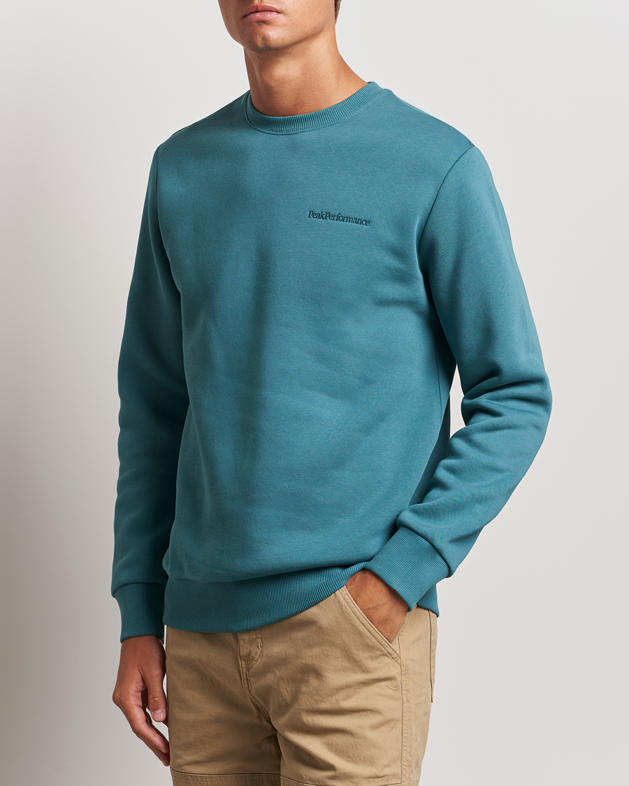 Homme |  | Peak Performance | Original Logo Crew Neck Sweatshirt Hydro Fresh