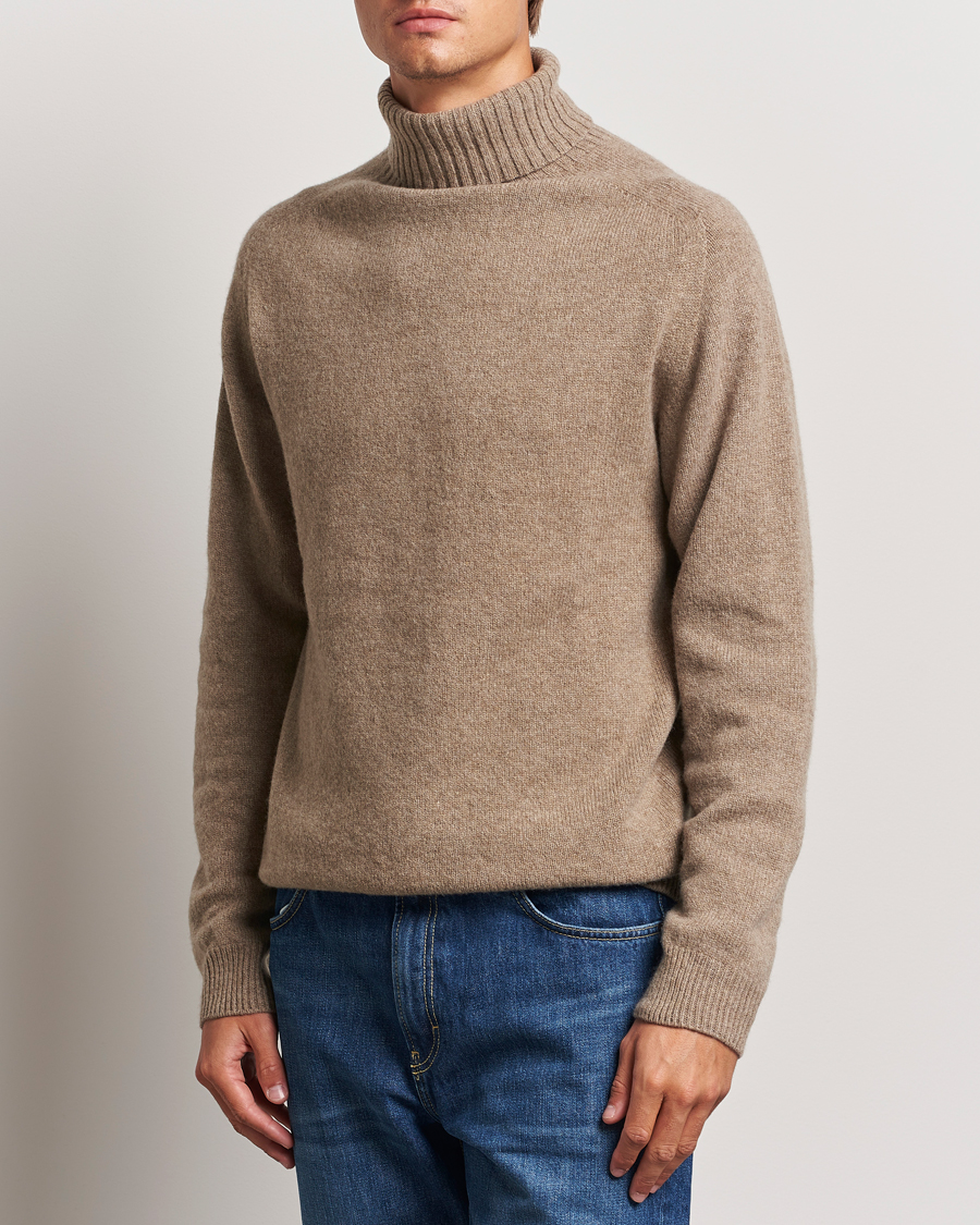 Homme |  | Sunspel | Lambswool Poloshirt Sandstone