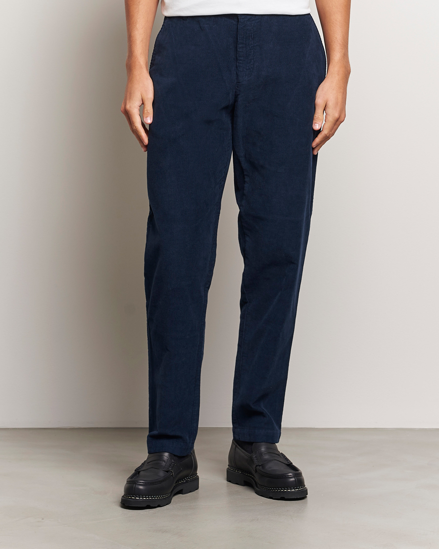 Homme |  | Sunspel | Corduroy Chore Trousers Navy