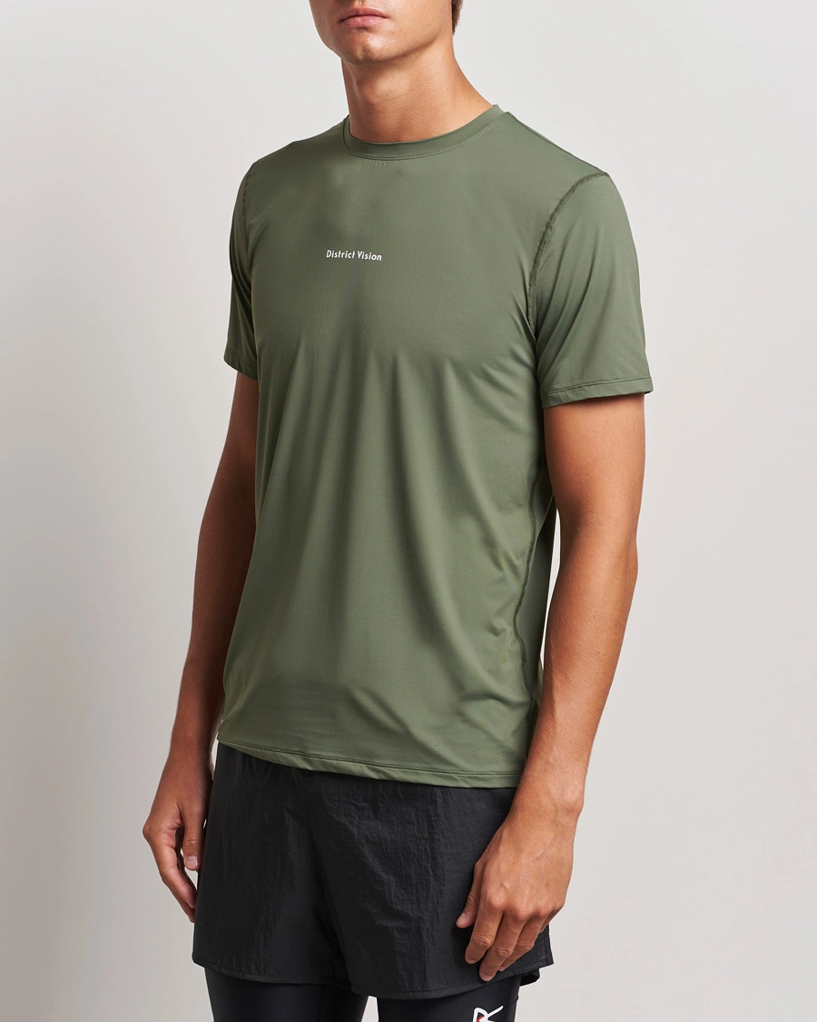 Homme |  | District Vision | Ultralight Aloe Short Sleeve Sage