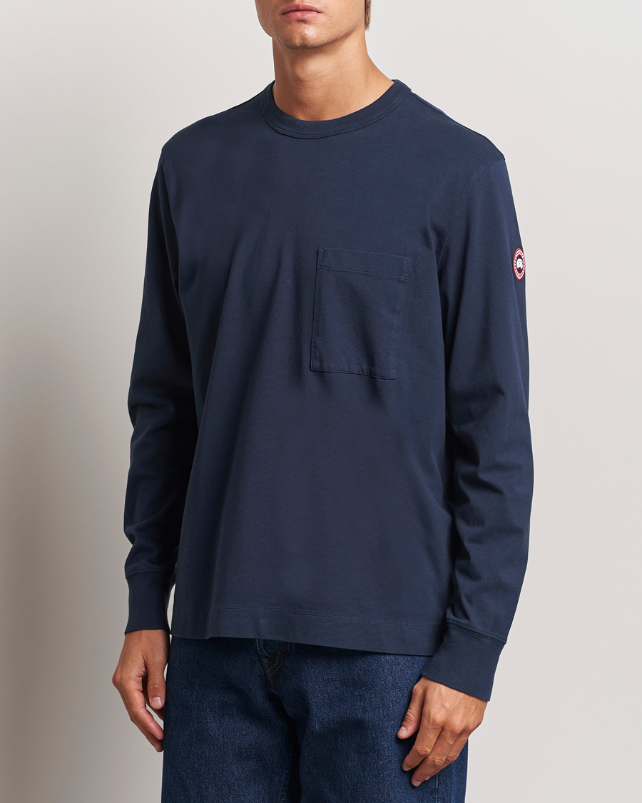 Homme |  | Canada Goose | Gladstone Long Sleeve T-Shirt Atlantic Navy