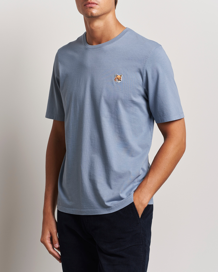 Homme |  | Maison Kitsuné | Fox Head T-Shirt Moonlight Blue