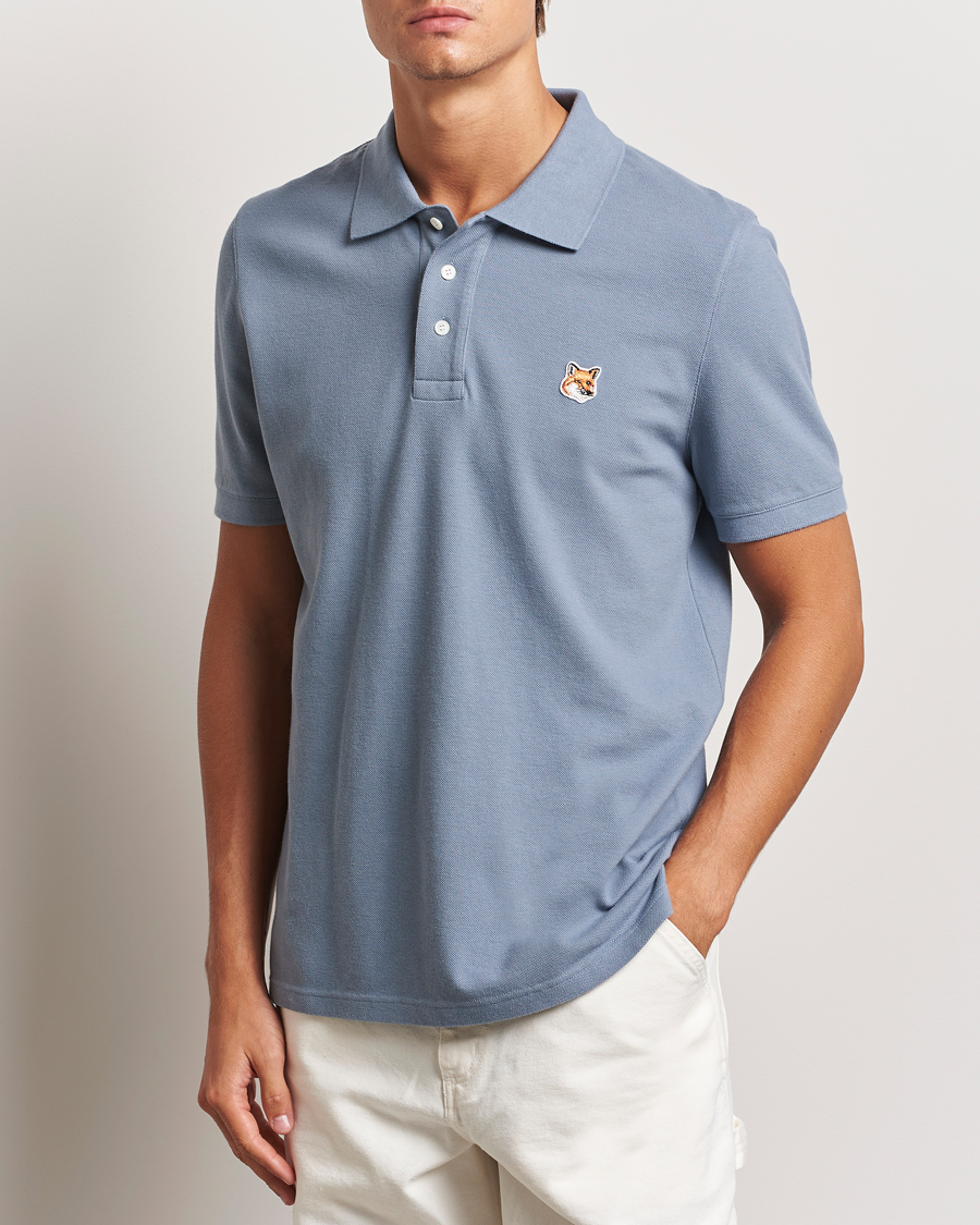 Homme |  | Maison Kitsuné | Fox Head Polo Moonlight Blue