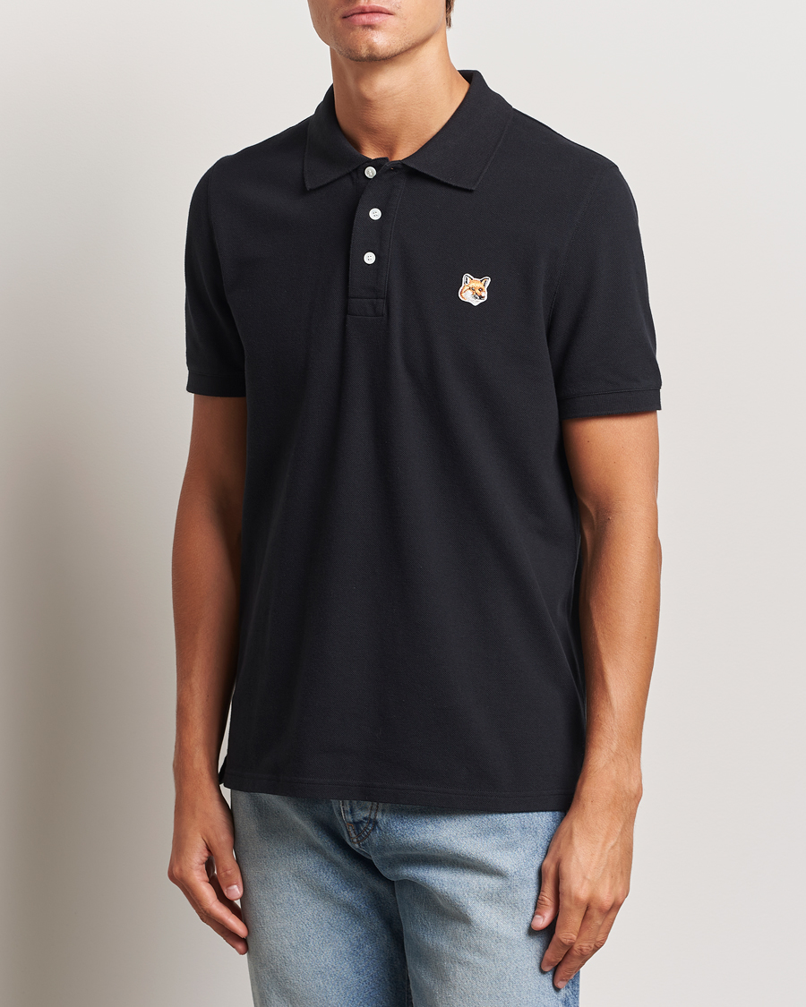 Homme |  | Maison Kitsuné | Fox Head Polo Black