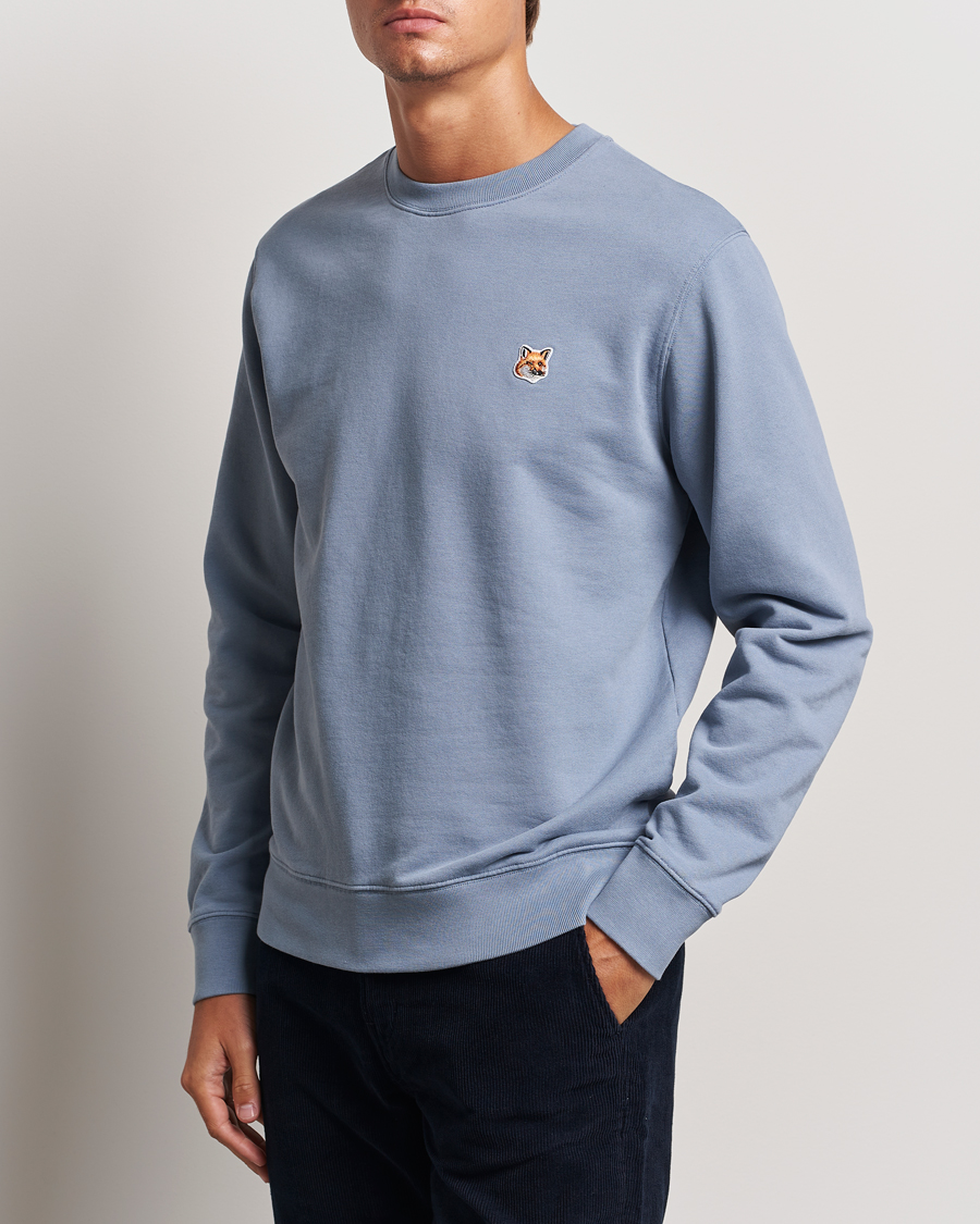 Homme |  | Maison Kitsuné | Fox Head Sweatshirt Moonlight Blue