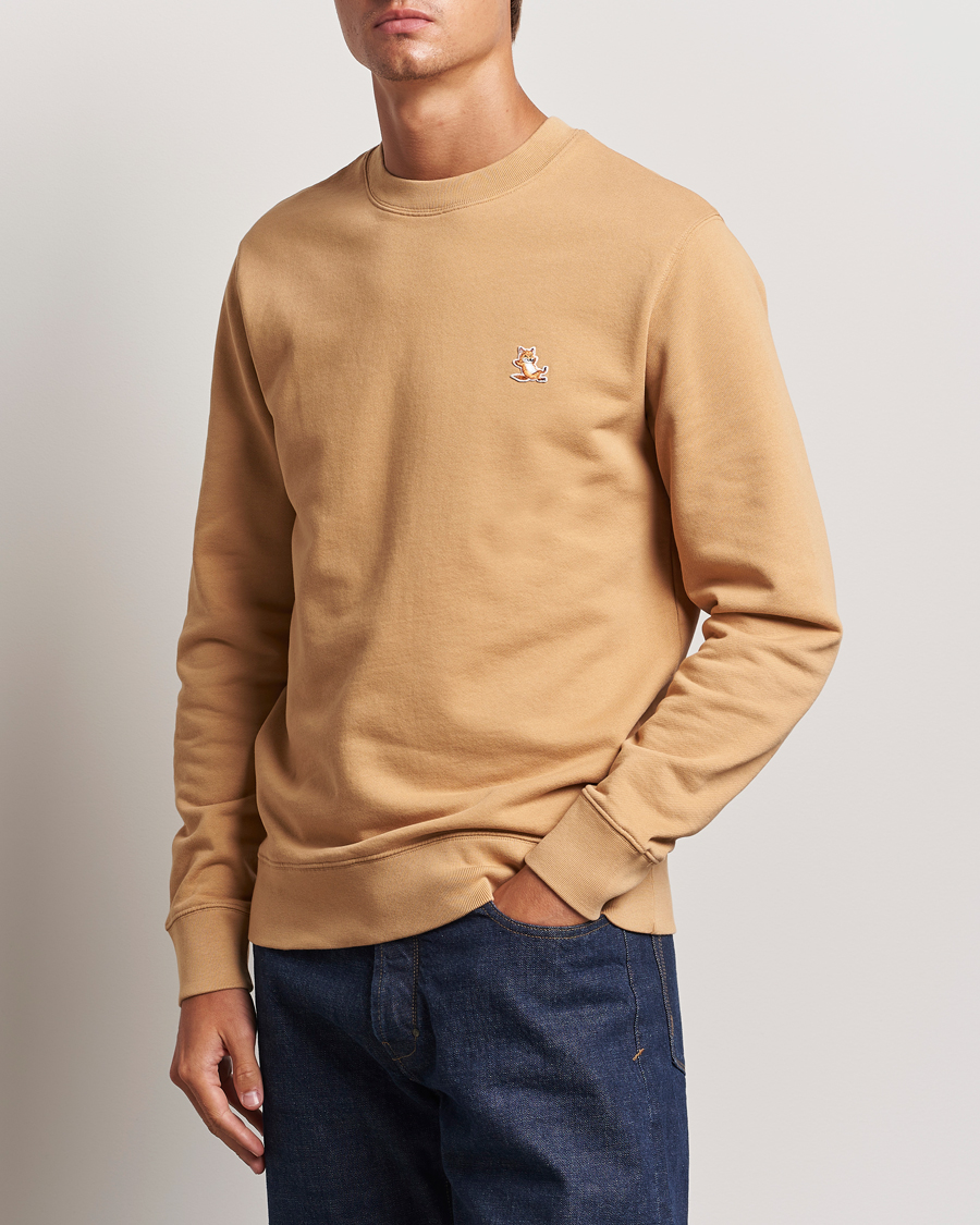 Homme |  | Maison Kitsuné | Chillax Fox Sweatshirt Chamomile Beige