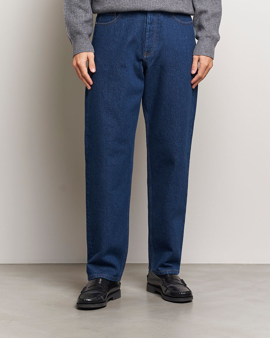 Homme |  | Maison Kitsuné | Straight Fit Jeans Stone Washed Indigo