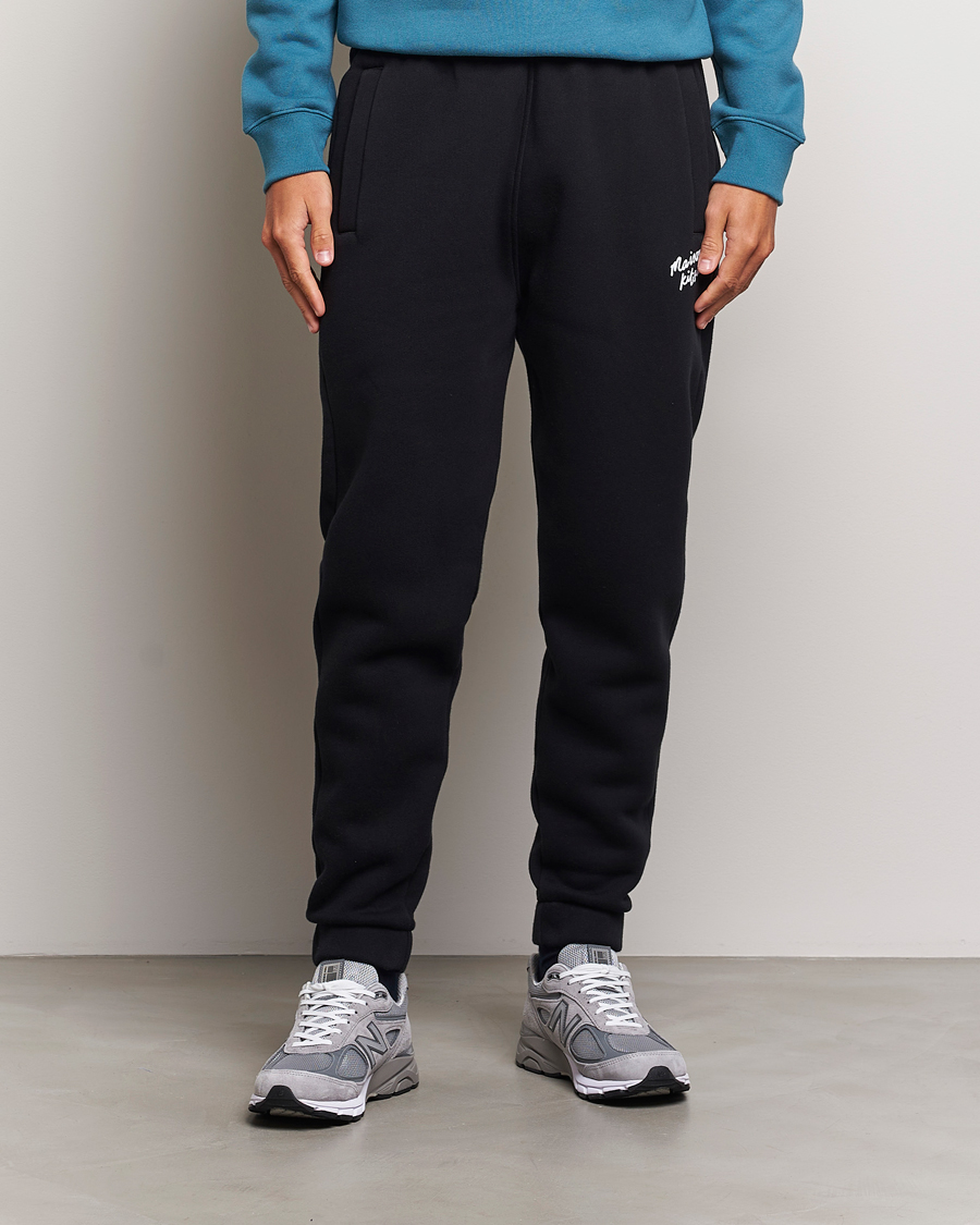 Homme | Pantalons De Jogging | Maison Kitsuné | Mini Handwriting Sweatpants Black