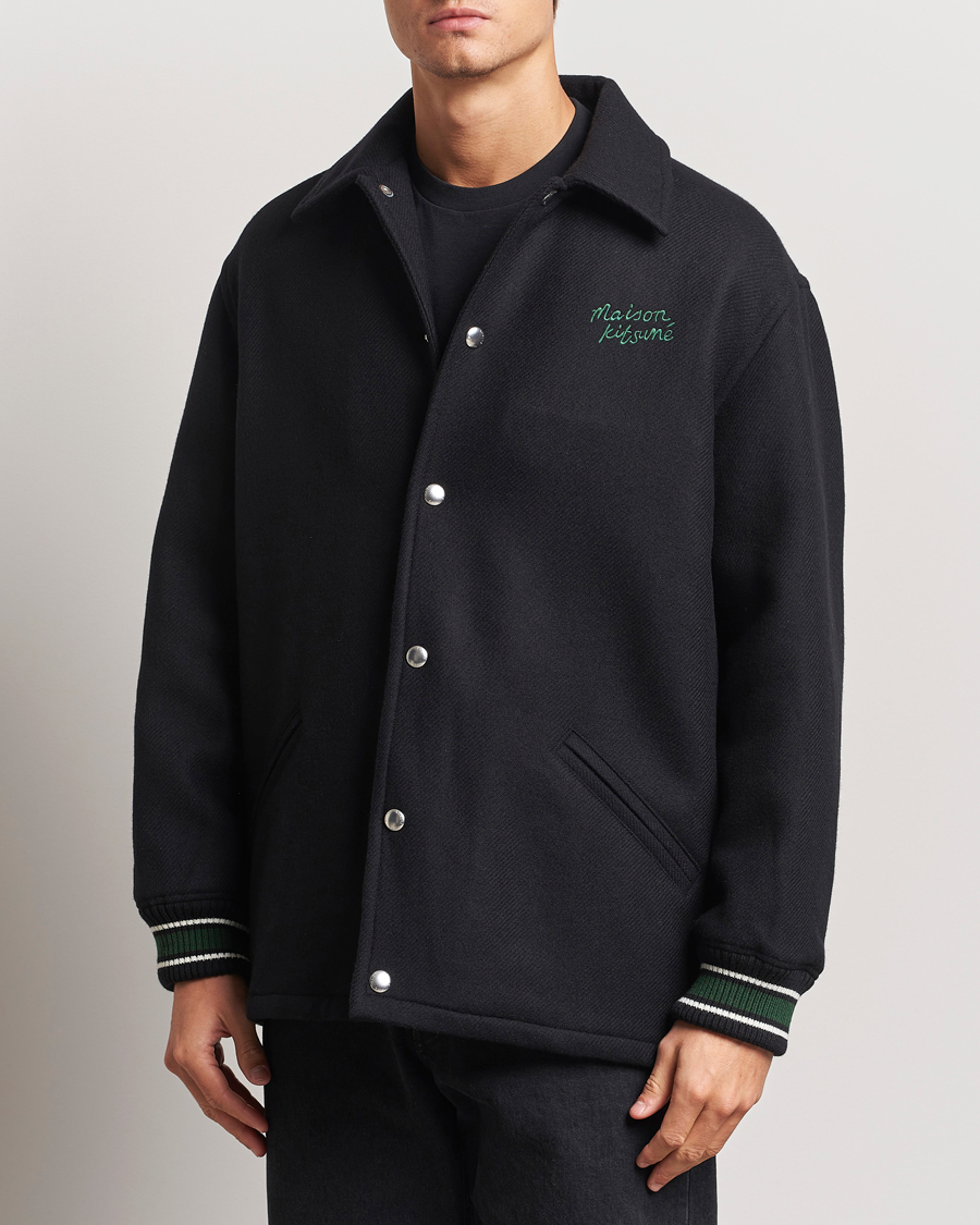 Homme |  | Maison Kitsuné | Varsity Jacket Black