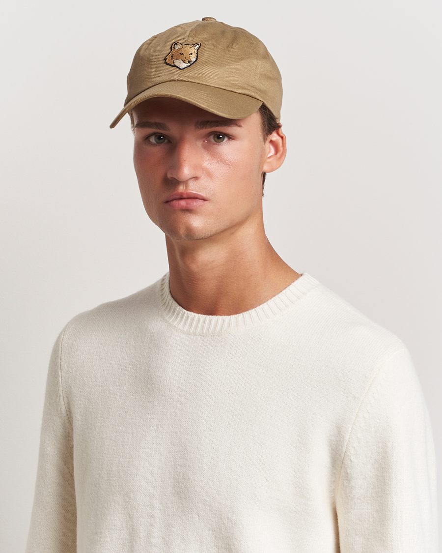 Homme |  | Maison Kitsuné | Fox Head Cap Chino Beige