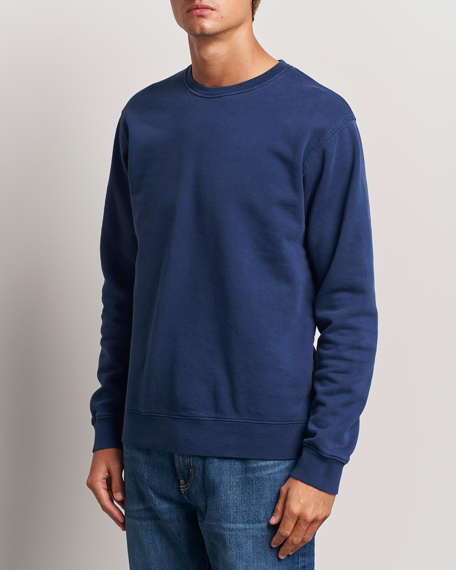 Homme |  | Colorful Standard | Classic Organic Crew Neck Sweat Marine Blue