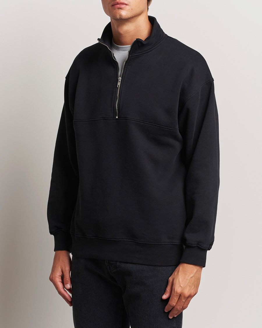 Homme |  | Colorful Standard | Classic Organic Half-Zip Deep Black