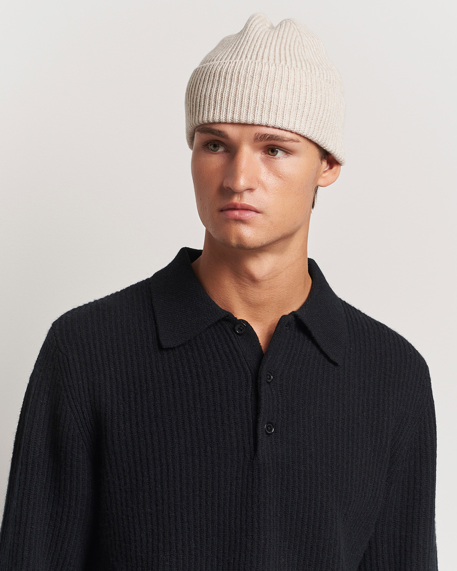 Homme |  | Colorful Standard | Merino Wool Beanie Ivory White