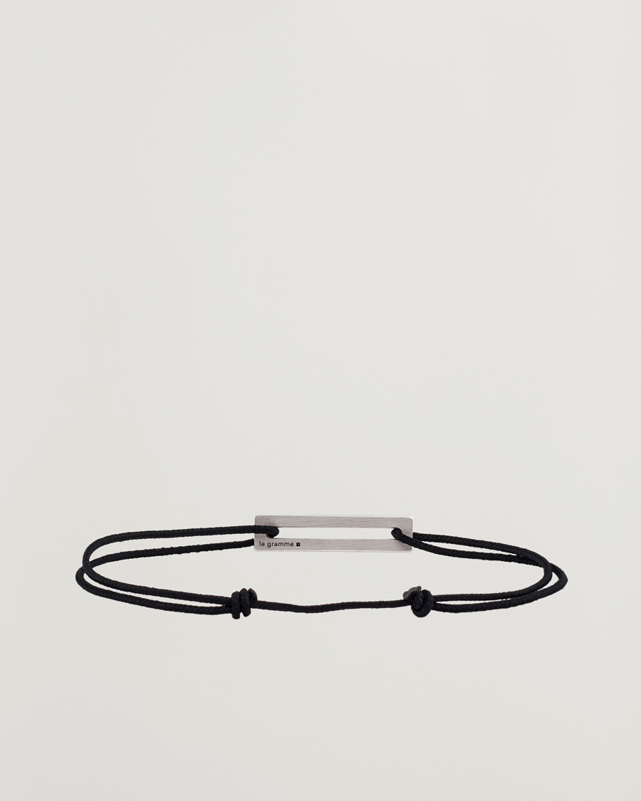 Homme |  | LE GRAMME | Lacquered Cord Bracelet Royal Blue