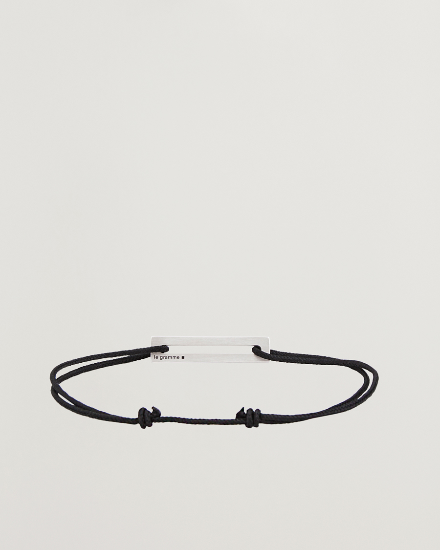 Homme | Bracelets | LE GRAMME | Lacquered Cord Bracelet Red