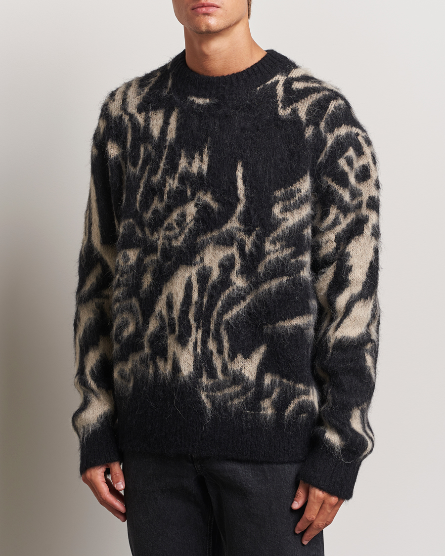 Homme |  | J.Lindeberg | Falkor Jacquard Knit Sweater Black