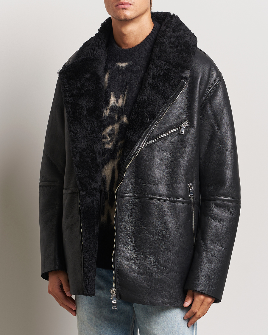 Homme |  | J.Lindeberg | Sutton Shearling Jacket Black