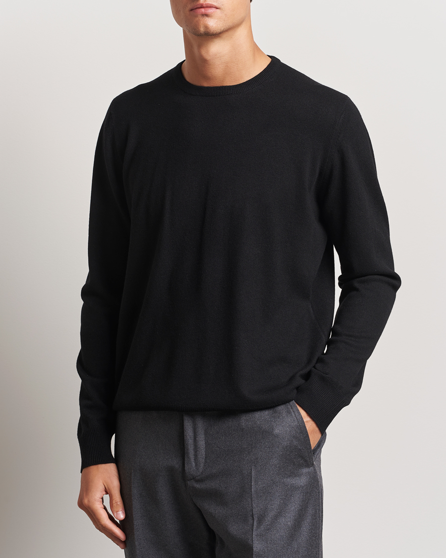 Homme |  | Gran Sasso | Wool/Cashmere Crew Neck Black