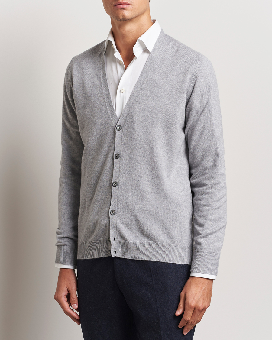 Homme |  | Gran Sasso | Wool/Cashmere Cardigan Light Grey