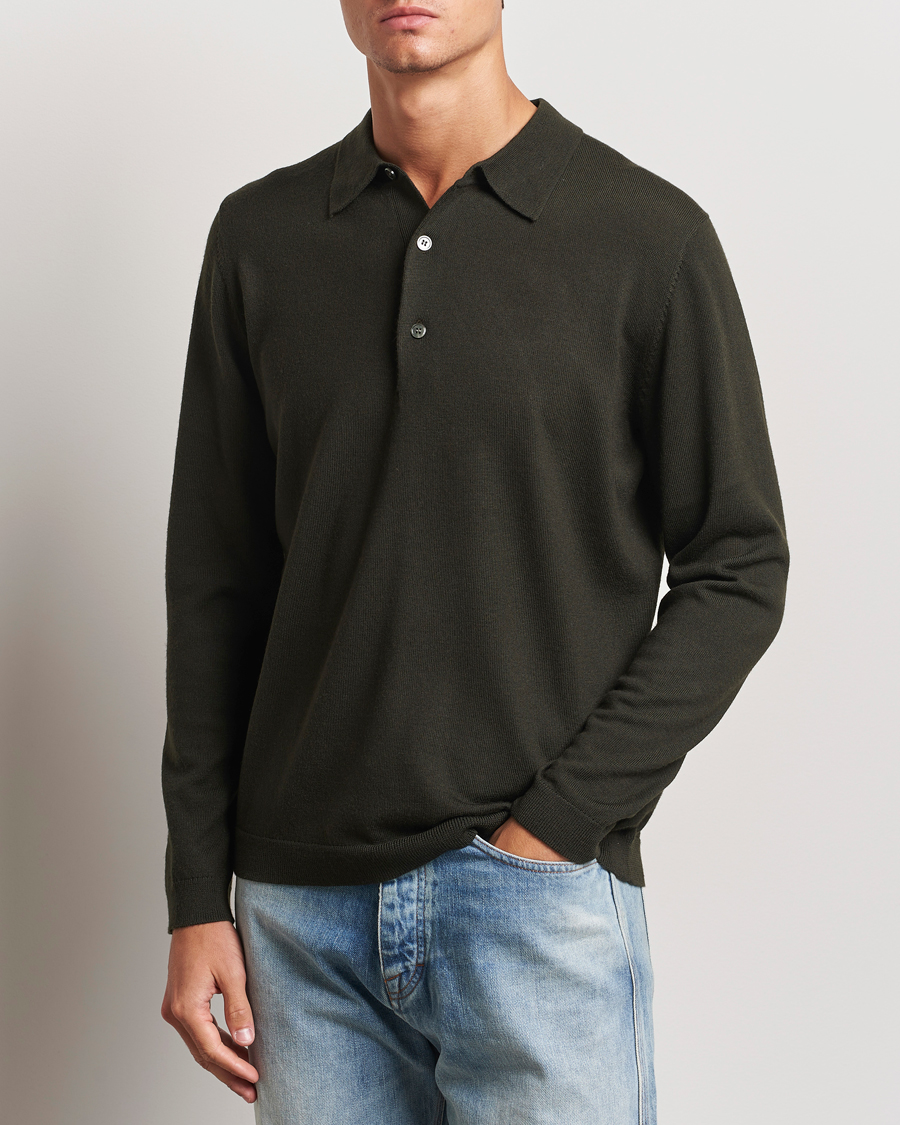 Homme |  | A Day\'s March | Ambroz Merino Polo Dark Green