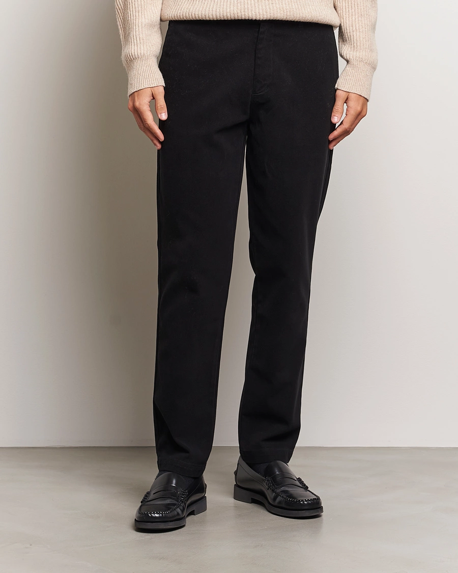 Homme |  | A Day\'s March | Miller Cotton Lyocell Trousers Black