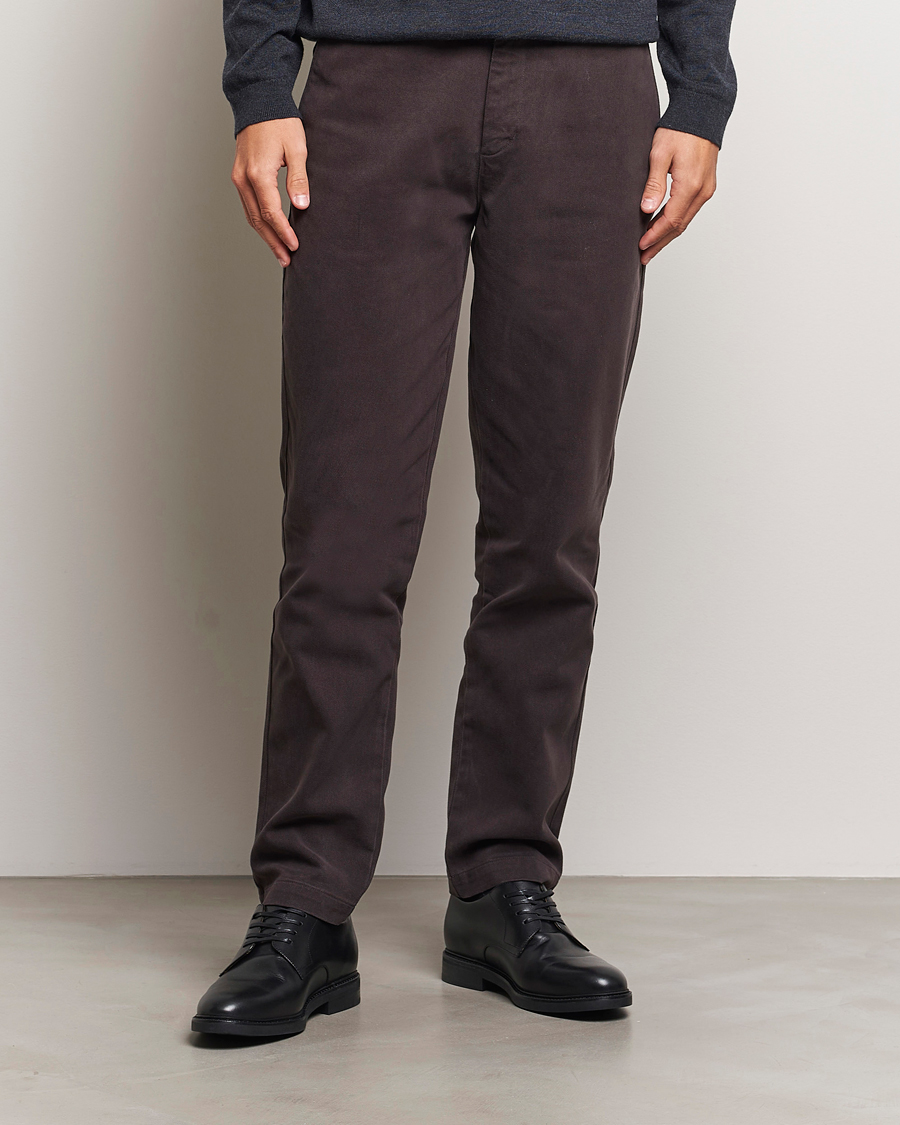 Homme |  | A Day\'s March | Miller Cotton Lyocell Trousers Chocolate