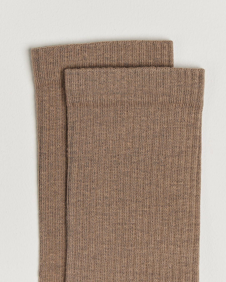 Homme |  | Sweyd | Crew Cotton Socks Sand