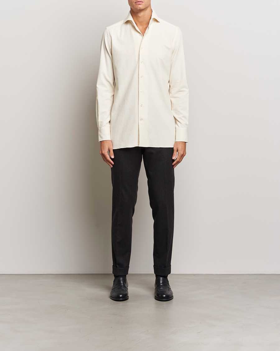 Homme |  | 100Hands | Japan Corduroy Shirt Off White