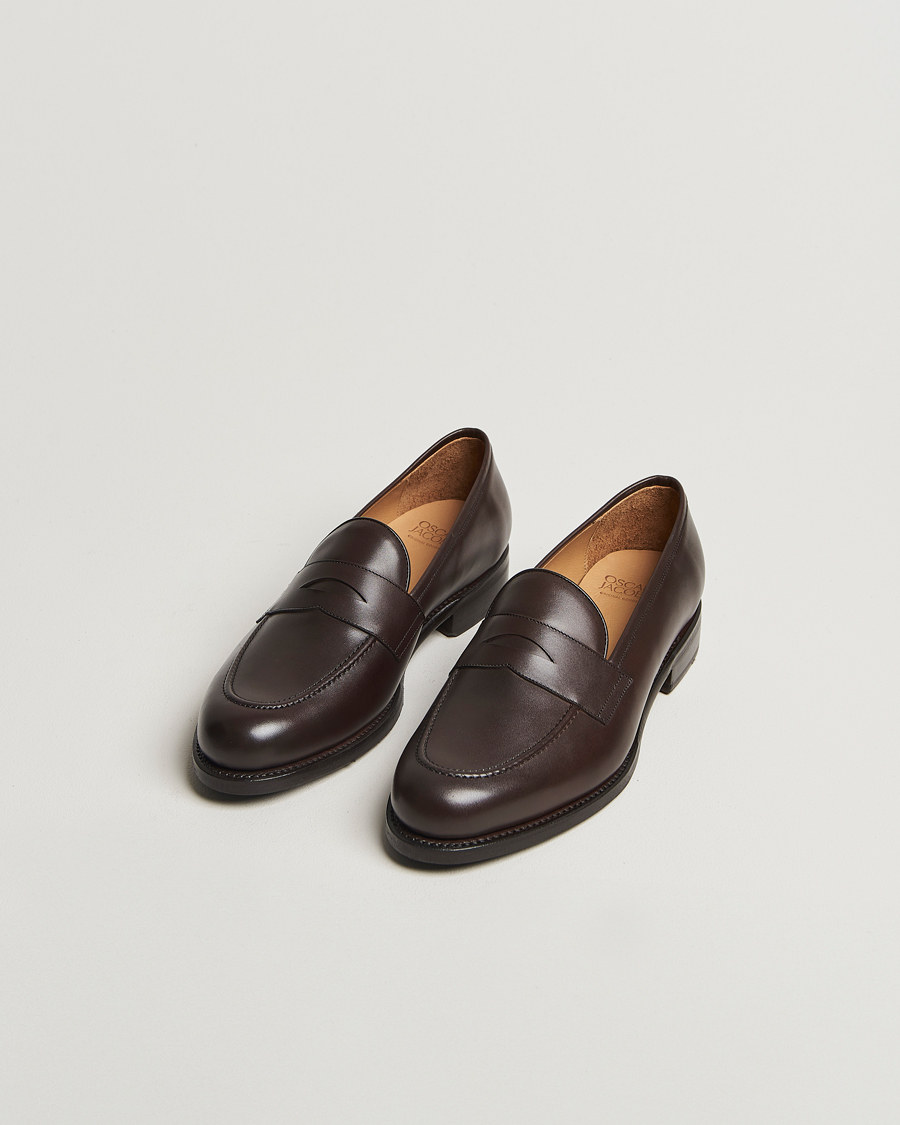 Homme |  | Oscar Jacobson | Penny Loafers Dark Mud Brown