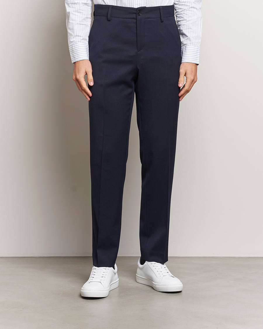 Homme |  | Filippa K | Tailored Drawstring Trousers Navy