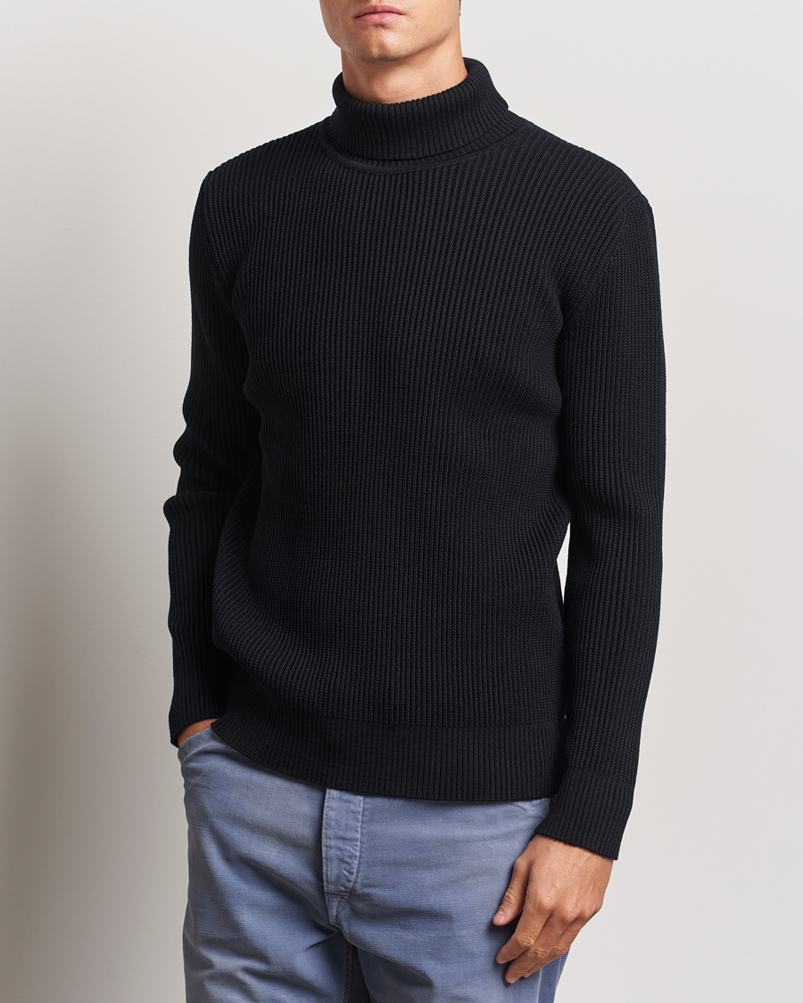 Homme |  | S.N.S. Herning | Fender Wool Rollneck Sweater Navy Blue