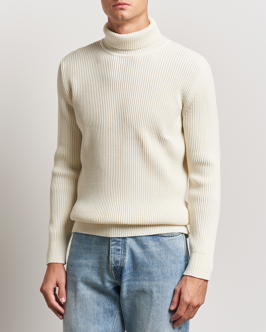 Homme |  | S.N.S. Herning | Fender Wool Rollneck Sweater Natural White