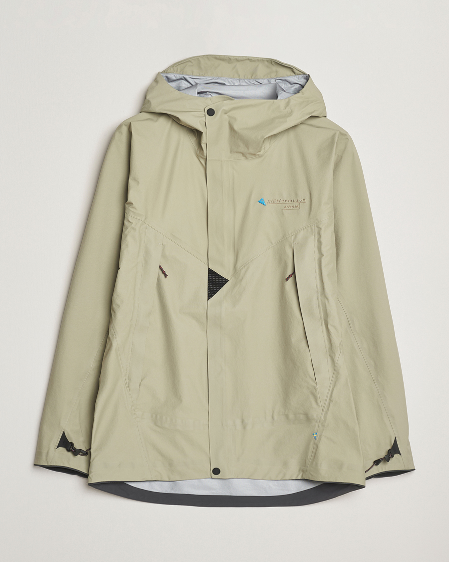 Homme | Manteaux Et Vestes | Klättermusen | Asynja Lightweight Waterproof Jacket Silver Green